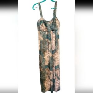 Snakeskin Print Shimmery Maxi dress Summer  Size 16W